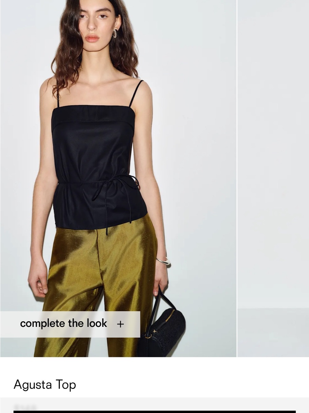 Reformation Agustq brand new with tags Black  Camisole Top